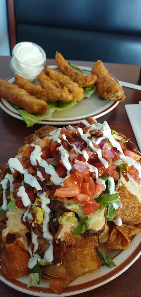 White Cheddar BBQ Nachos
